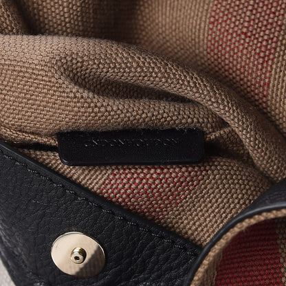Burberry Canvas Mega Check Mini Ashby Tassel Crossbody Black 9 of 9