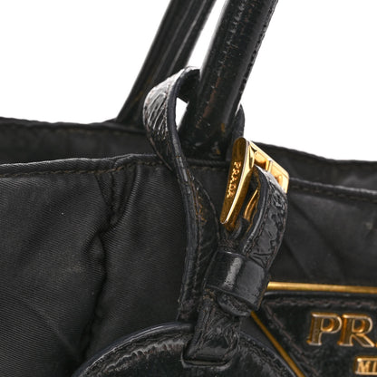 Prada Tessuto Nylon Quilted Tote Black 10 of 12