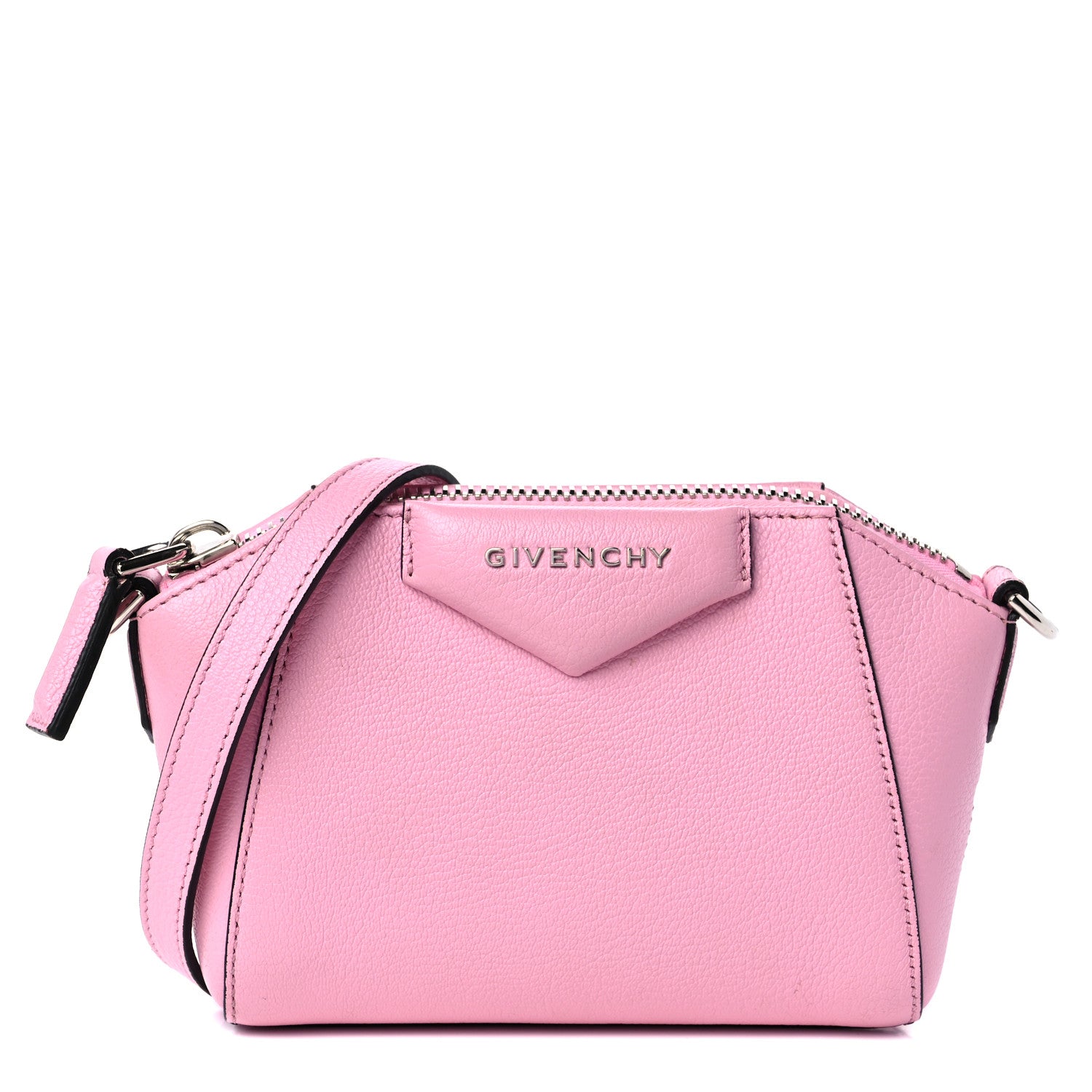Givenchy Sugar Goatskin Nano Antigona Bright Pink 1 of 10