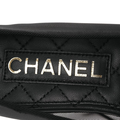Chanel Mesh CC Ballerina Flats 36 Black 8 of 11