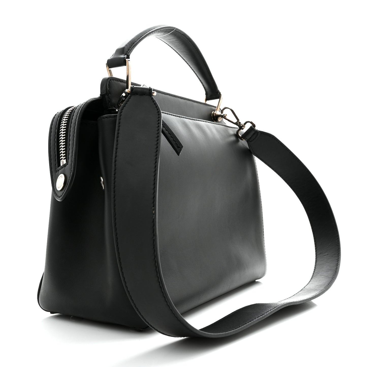 Vitello Baltico Dolce DotCom Satchel Black