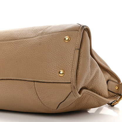 Prada Vitello Daino Shopping Satchel Caramel 10 of 20