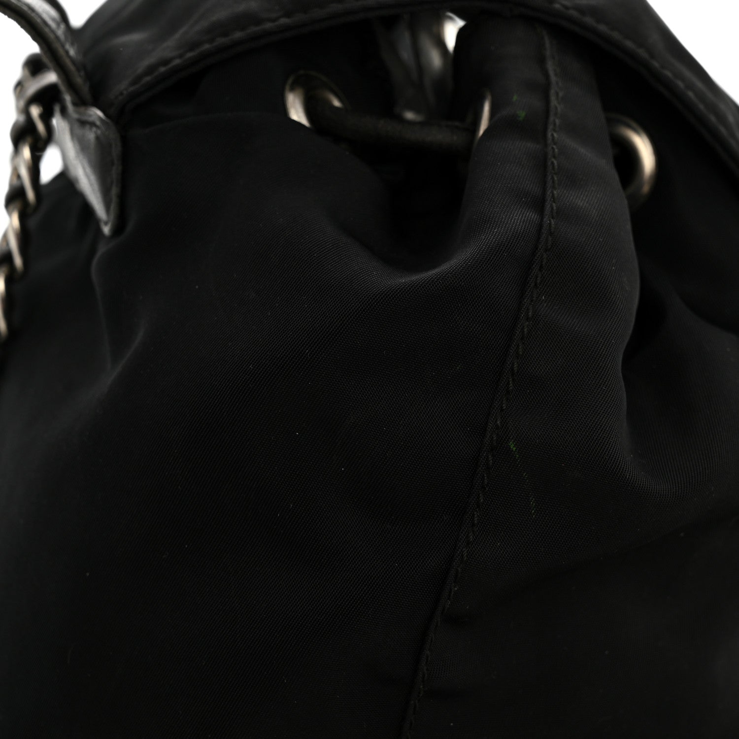 Prada Tessuto Nylon Vela Chain Backpack Black 15 of 15