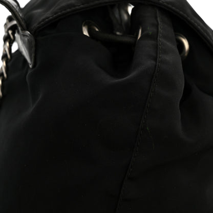 Prada Tessuto Nylon Vela Chain Backpack Black 15 of 15