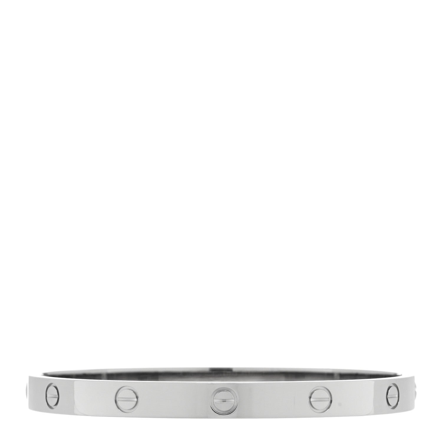 Cartier 18K White Gold LOVE Bracelet 19 1 of 5