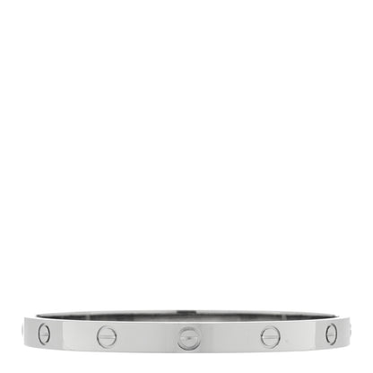 Cartier 18K White Gold LOVE Bracelet 19 1 of 5