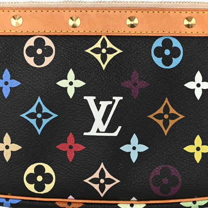 Louis Vuitton Monogram Multicolor Pochette Accessories Black 8 of 13
