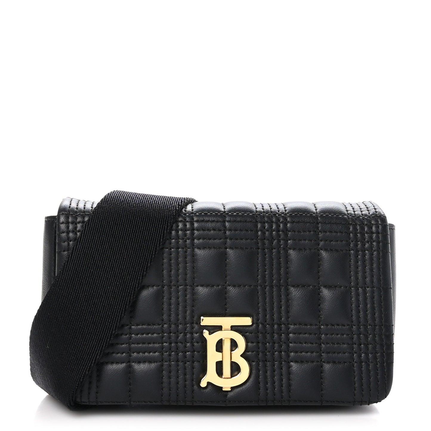 Lambskin Quilted Lola Bum Bag Black