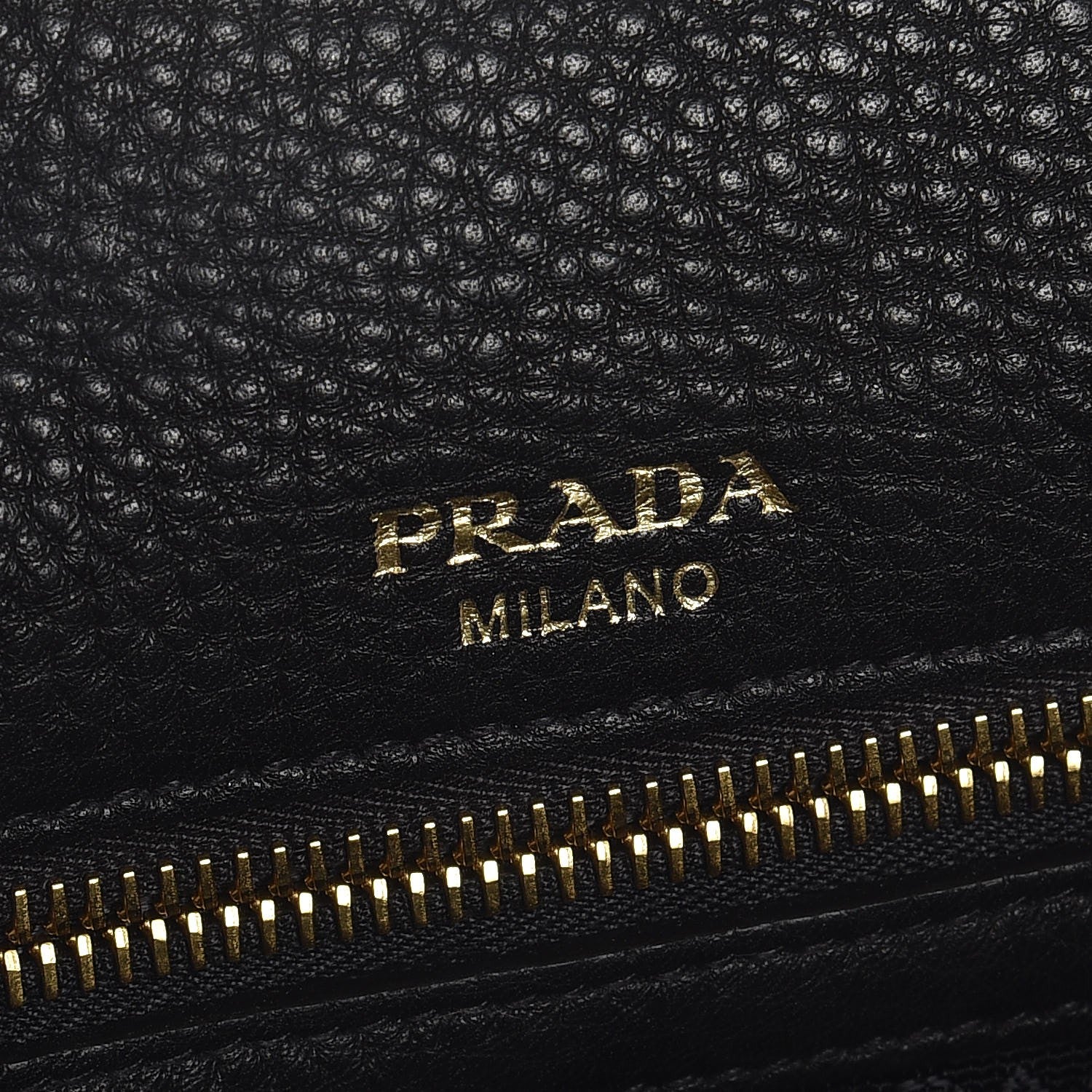 Prada Vitello Daino Shoulder Bag Black 7 of 8