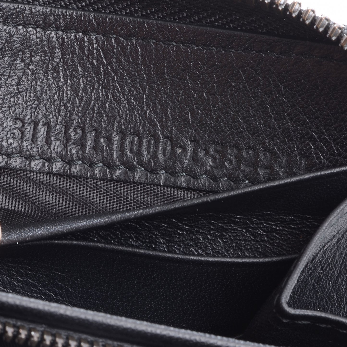 Calfskin Papier Continental Zip Around Wallet Black
