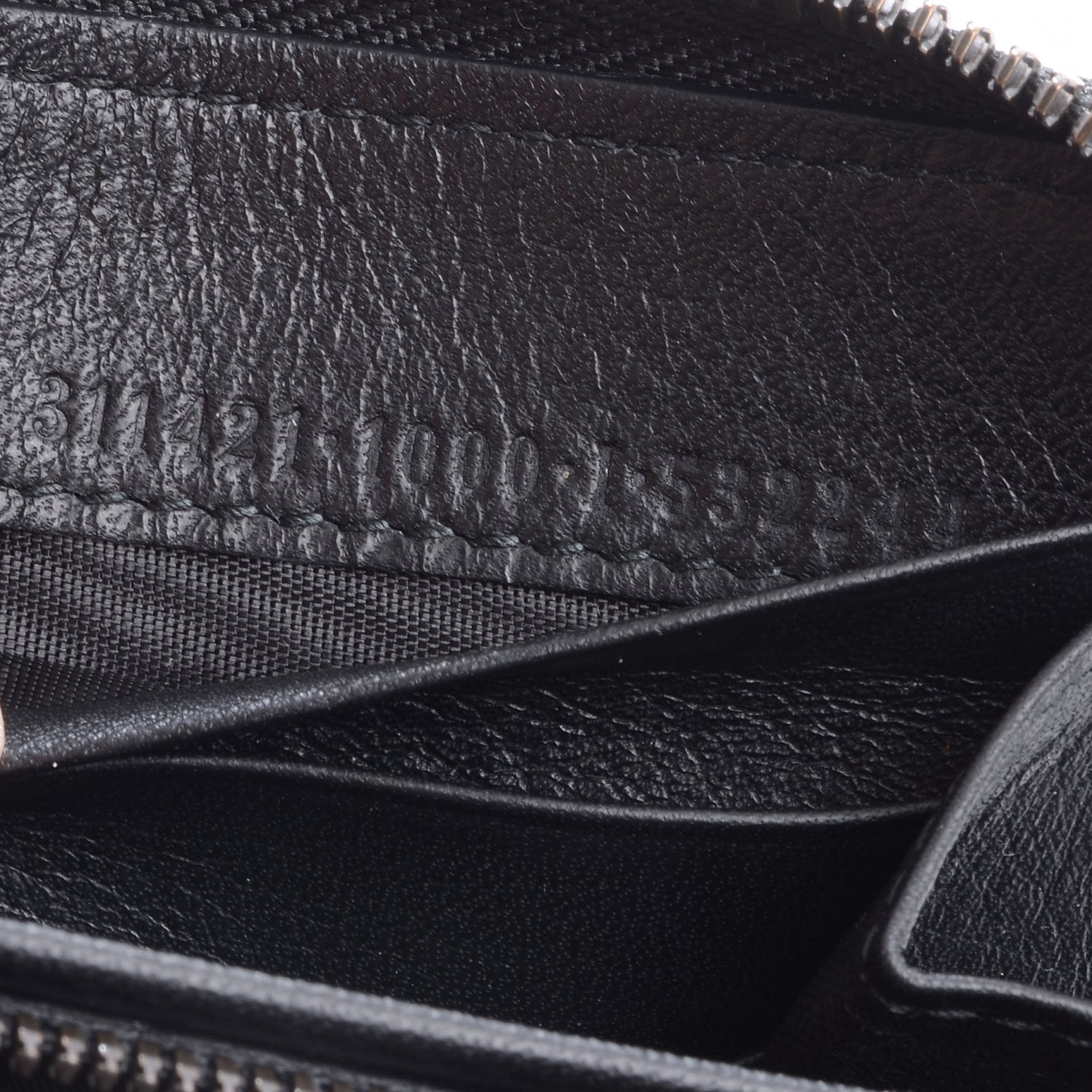 Balenciaga Calfskin Papier Continental Zip Around Wallet Black 7 of 8