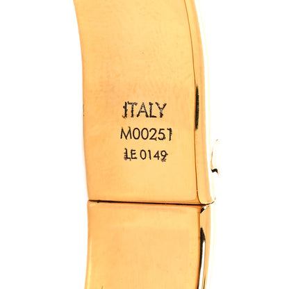 Louis Vuitton LOUIS VUITTON Brass Monogram Nanogram Cuff S Gold 6 of 8