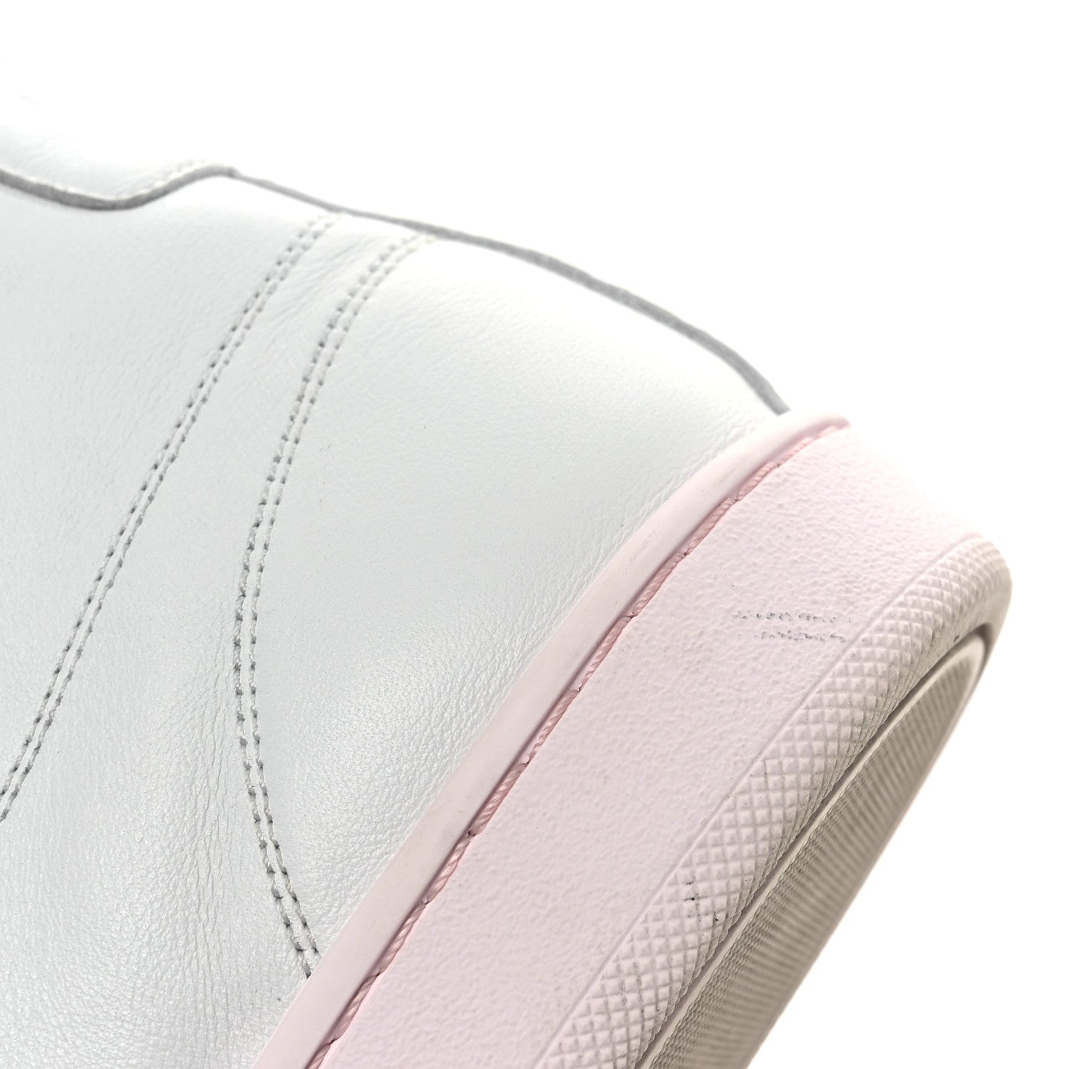 Saint Laurent Calfskin Womens Court Classic SL/39 Mid Top Sneakers Blanc Bebe 39.5 Blanc Bebe Rose 13 of 14