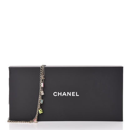 Chanel Metal Strass PVC Enamel CC Chain Link Long Necklace Gold Blue Pink Yellow 6 of 6