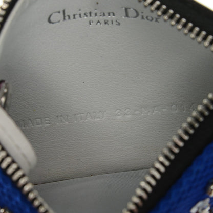 Christian Dior Calfskin Stardust Dior Card Holder Blue 10 of 10