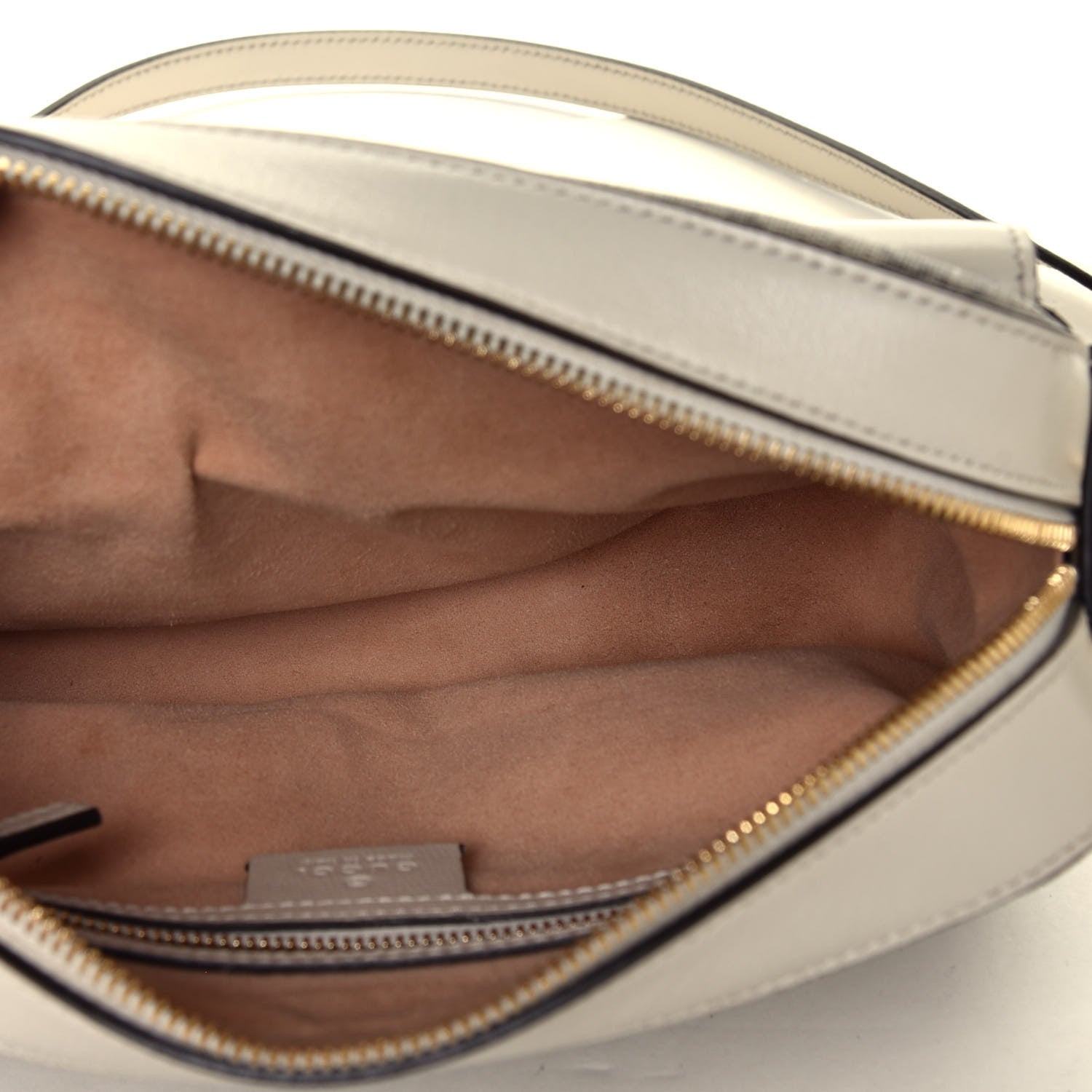 Gucci GG Supreme Monogram Small Horsebit 1955 Shoulder Bag Beige Mystic White 8 of 8