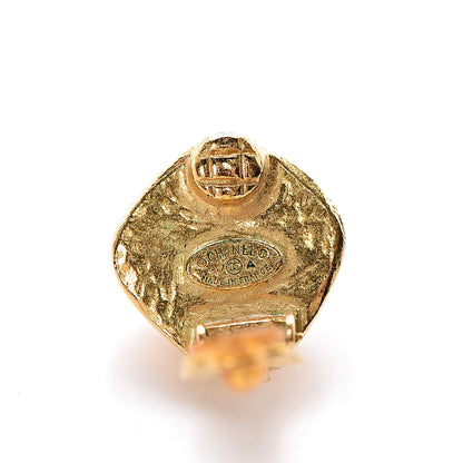 Chanel Pearl CC Clip On Earrings Gold 4 of 4