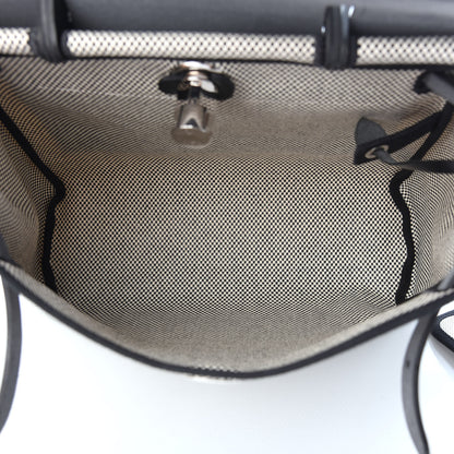 Hermes Vache Hunter Criss Viking Herbag Zip Retourne 31 PM Ecru Black 5 of 9