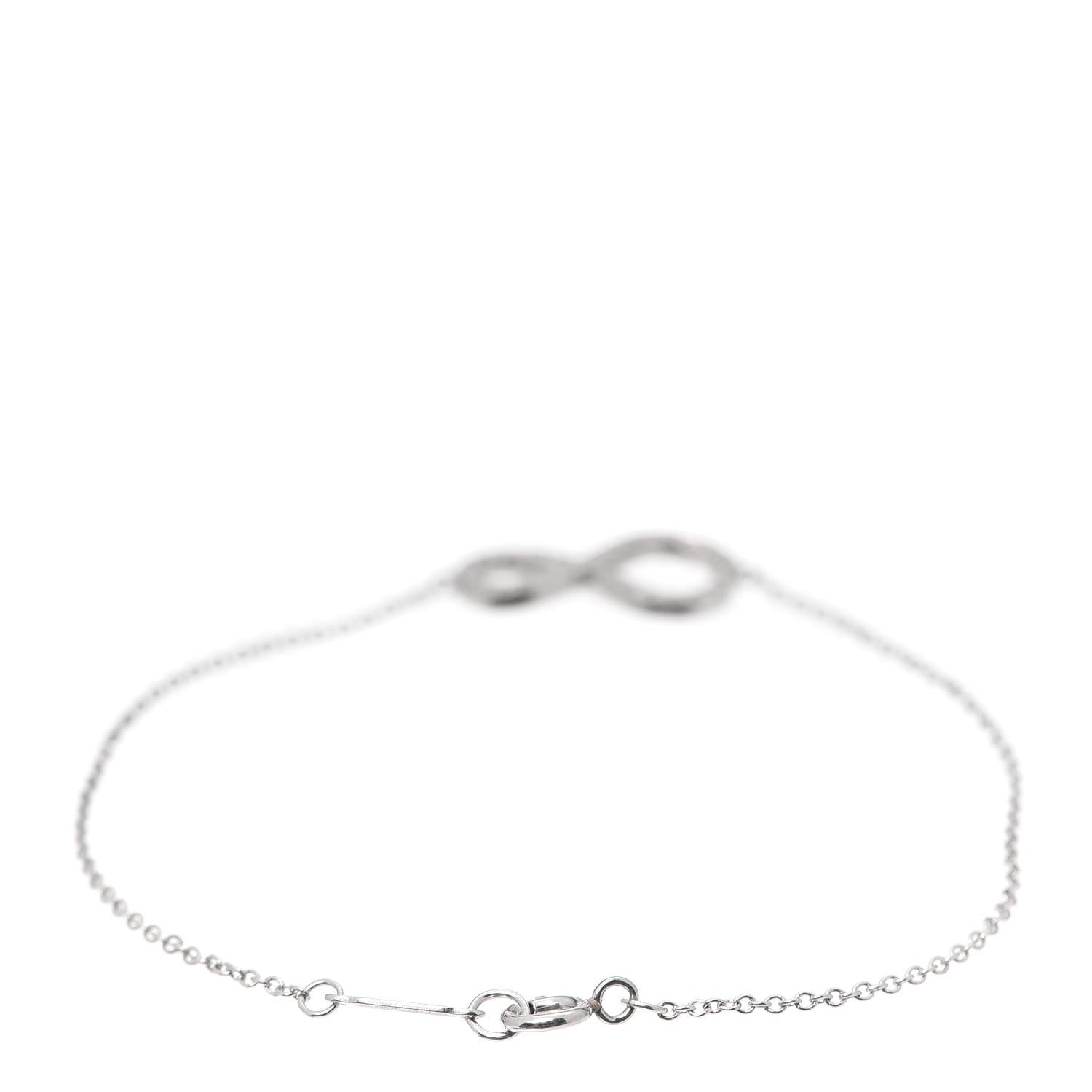 Tiffany Platinum Diamond Infinity Bracelet 3 of 7