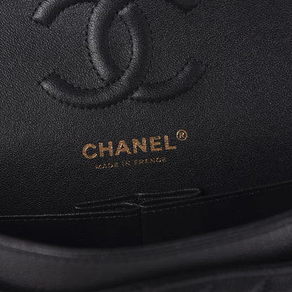 Chanel Caviar Chevron Quilted Small Double Flap Black 9 of 12
