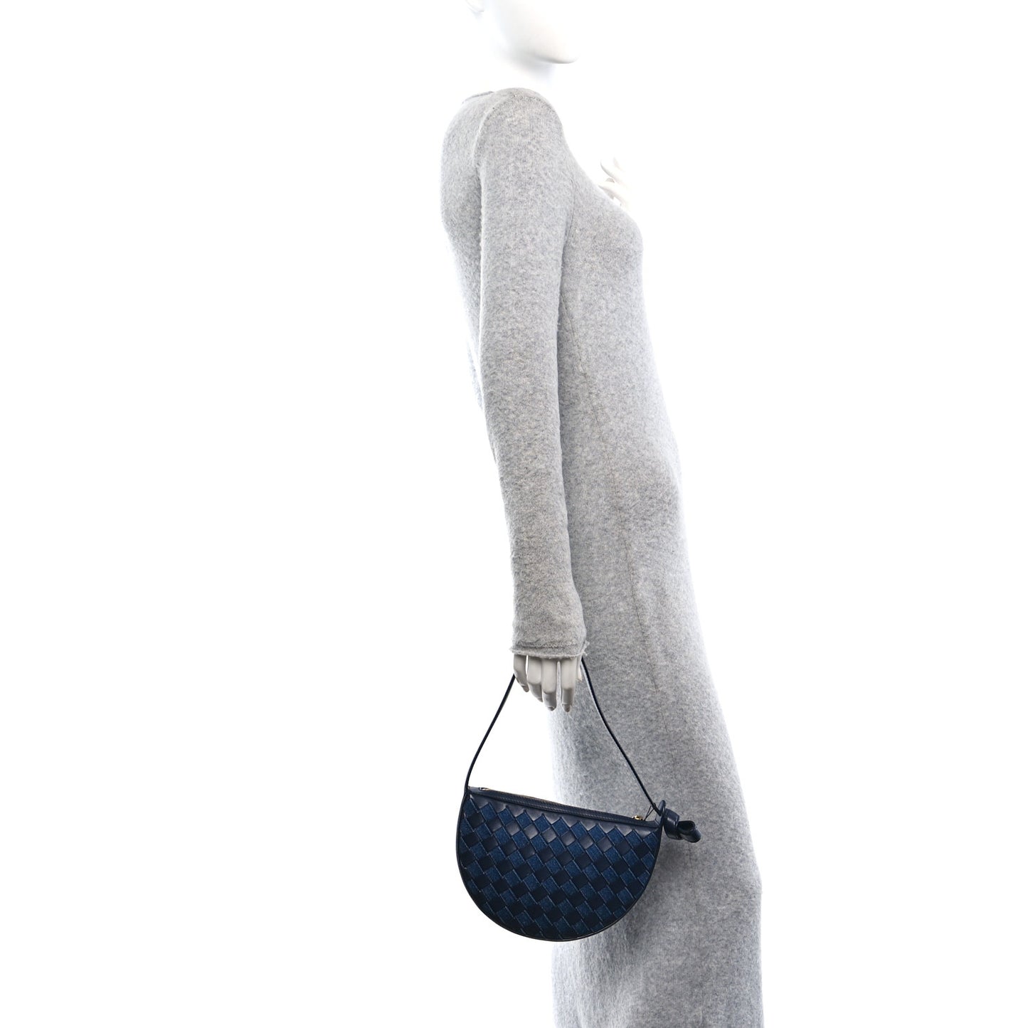 Nappa Denim Intrecciato Mini Sunrise Blue