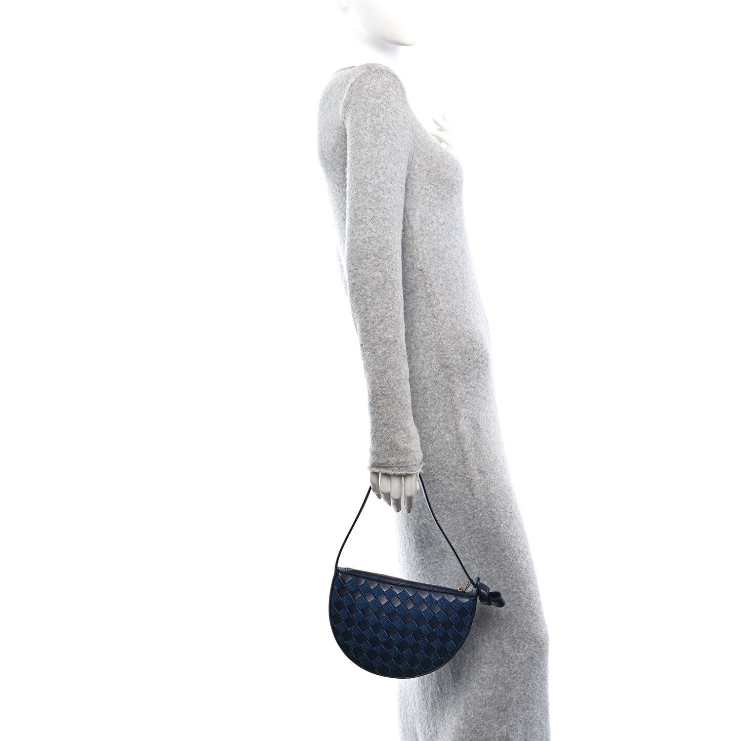 Bottega Veneta Nappa Denim Intrecciato Mini Sunrise Blue 2 of 10
