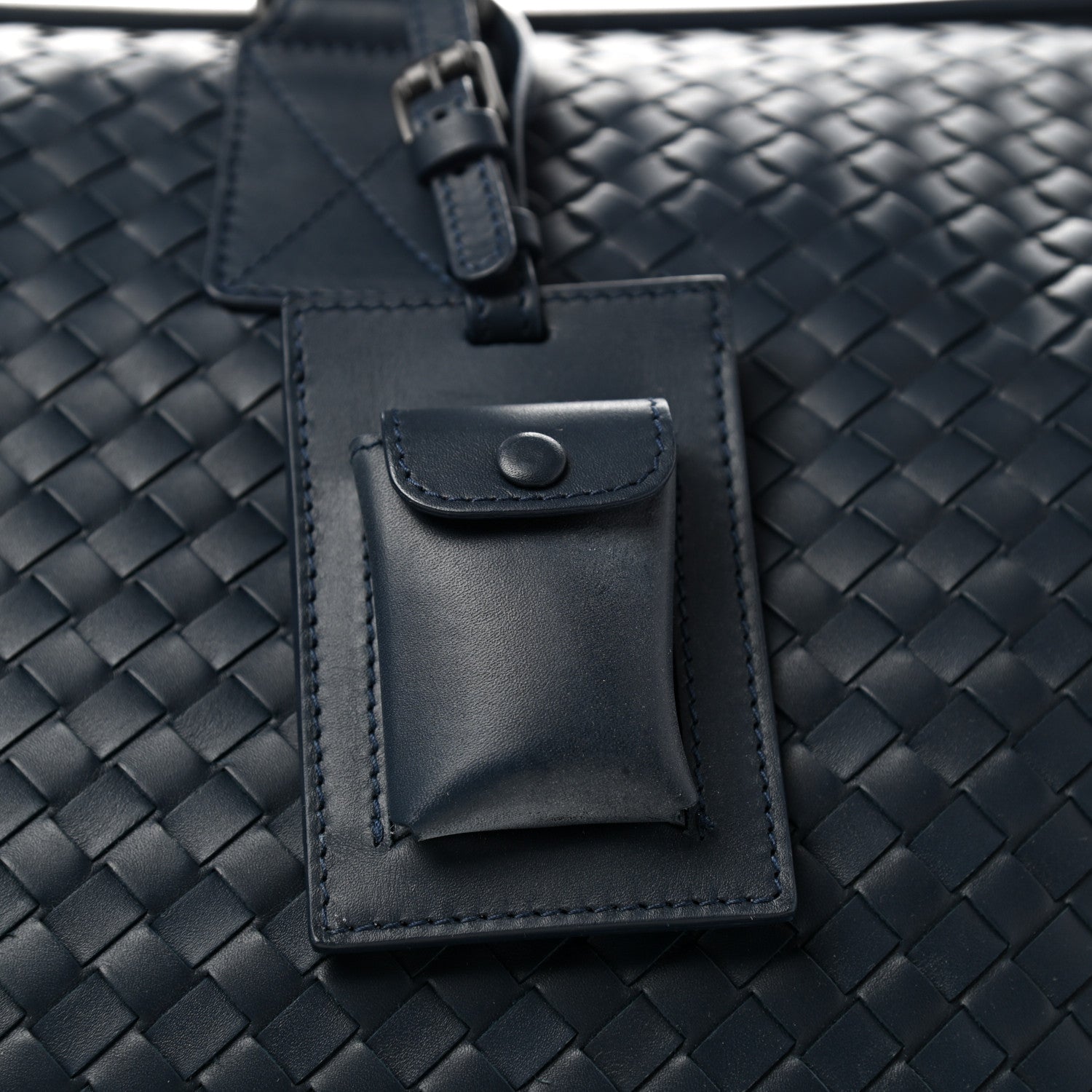 Bottega Veneta Nappa Intrecciato Large Duffel Denim 9 of 11
