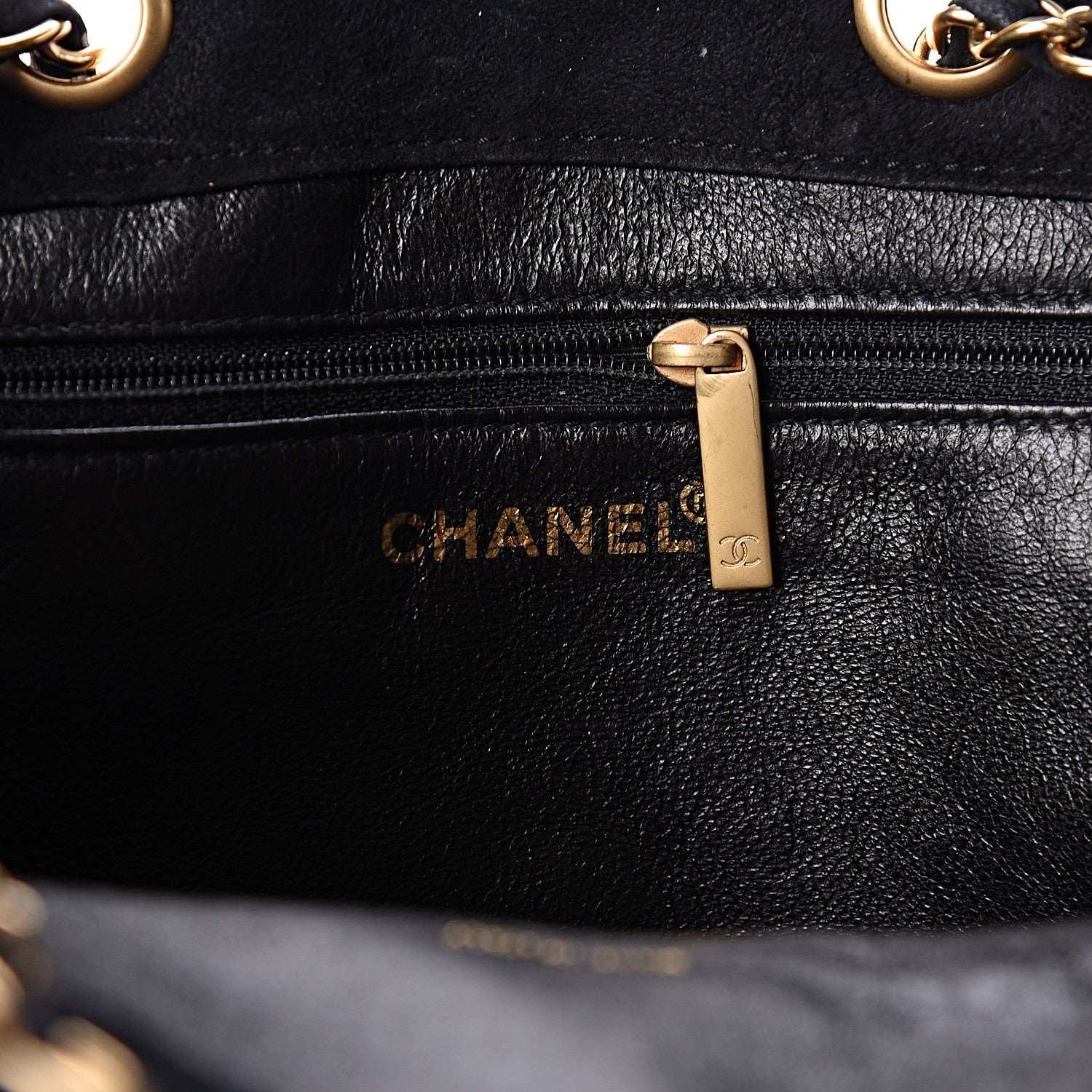 Chanel Suede Stitched Shoulder Bag Black 7 of 11