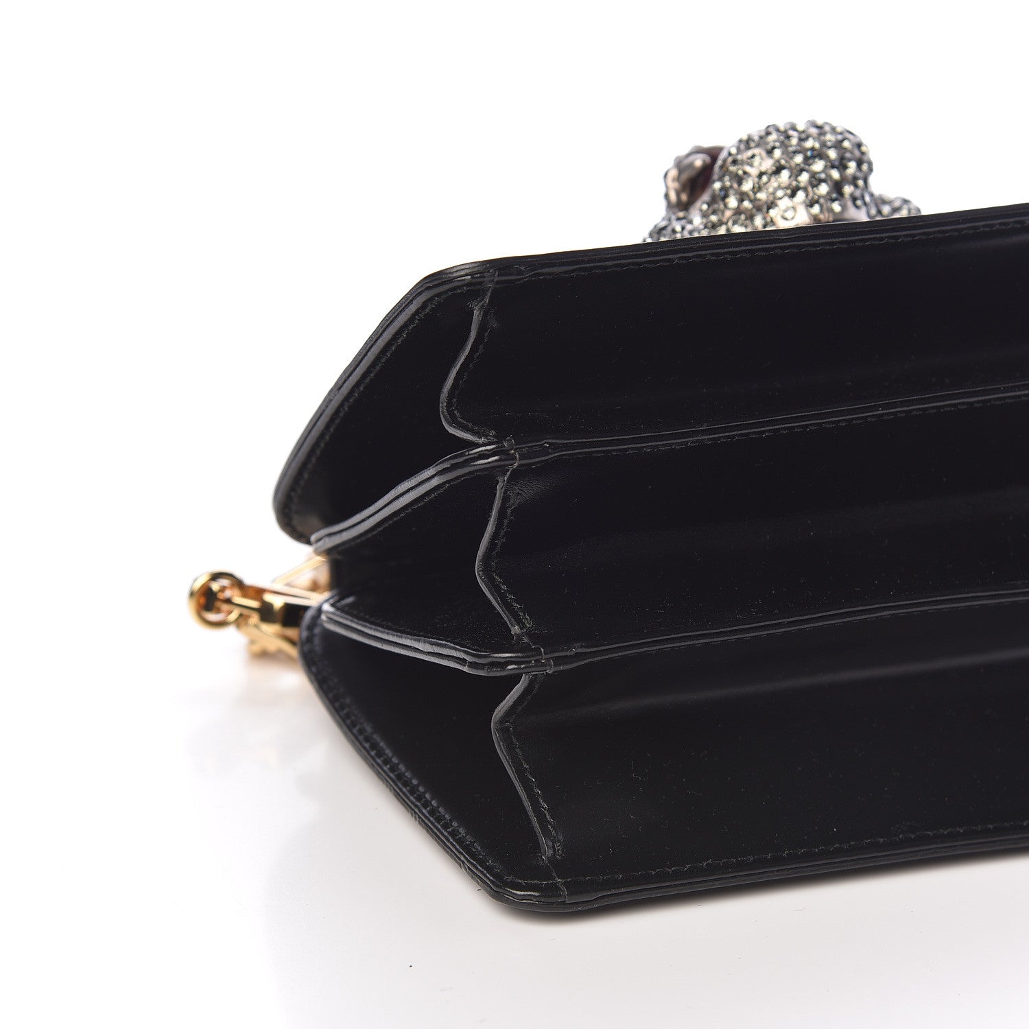 Gucci Calfskin Bamboo Mini Thiara Top Handle Bag Black 5 of 11