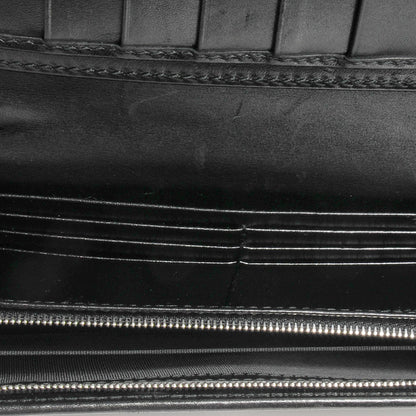 Gucci Imprime Monogram GG Pierce Chain Clutch Wallet Black 6 of 8