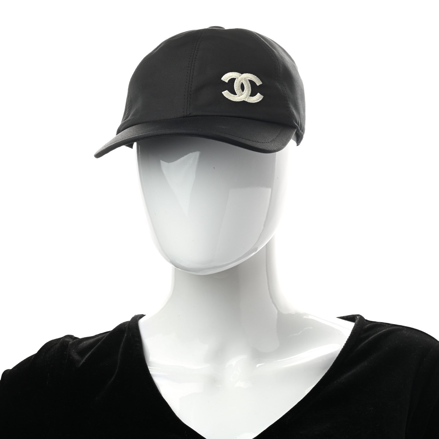 Chanel Cotton CC Cap Hat Black 2 of 10
