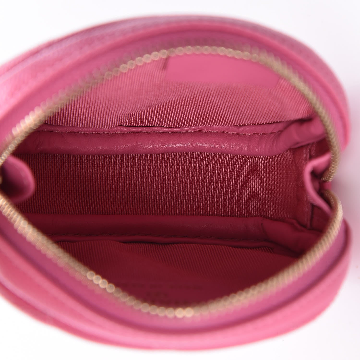 Chanel Iridescent Caviar Quilted Zip Around Classic Coin Purse Pink 5 of 8
