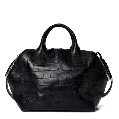 Alexander Wang Calfskin Crocodile Embossed Jamie Chastity Bag Black 1 of 4