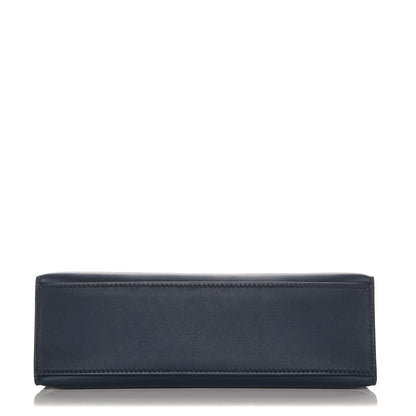 Hermes Swift Kelly Pochette Clutch Bleu de Prusse 16 of 19