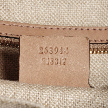 Gucci Leather Handmade Large Top Handle Bag Taupe 3 of 11