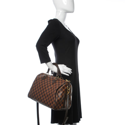 Louis Vuitton Damier Ebene Speedy Bandouliere 30 3 of 16