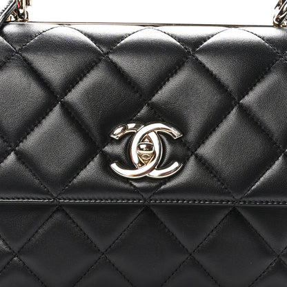 Chanel Lambskin Quilted Small Trendy CC Dual Handle Flap Bag Black 8 of 10