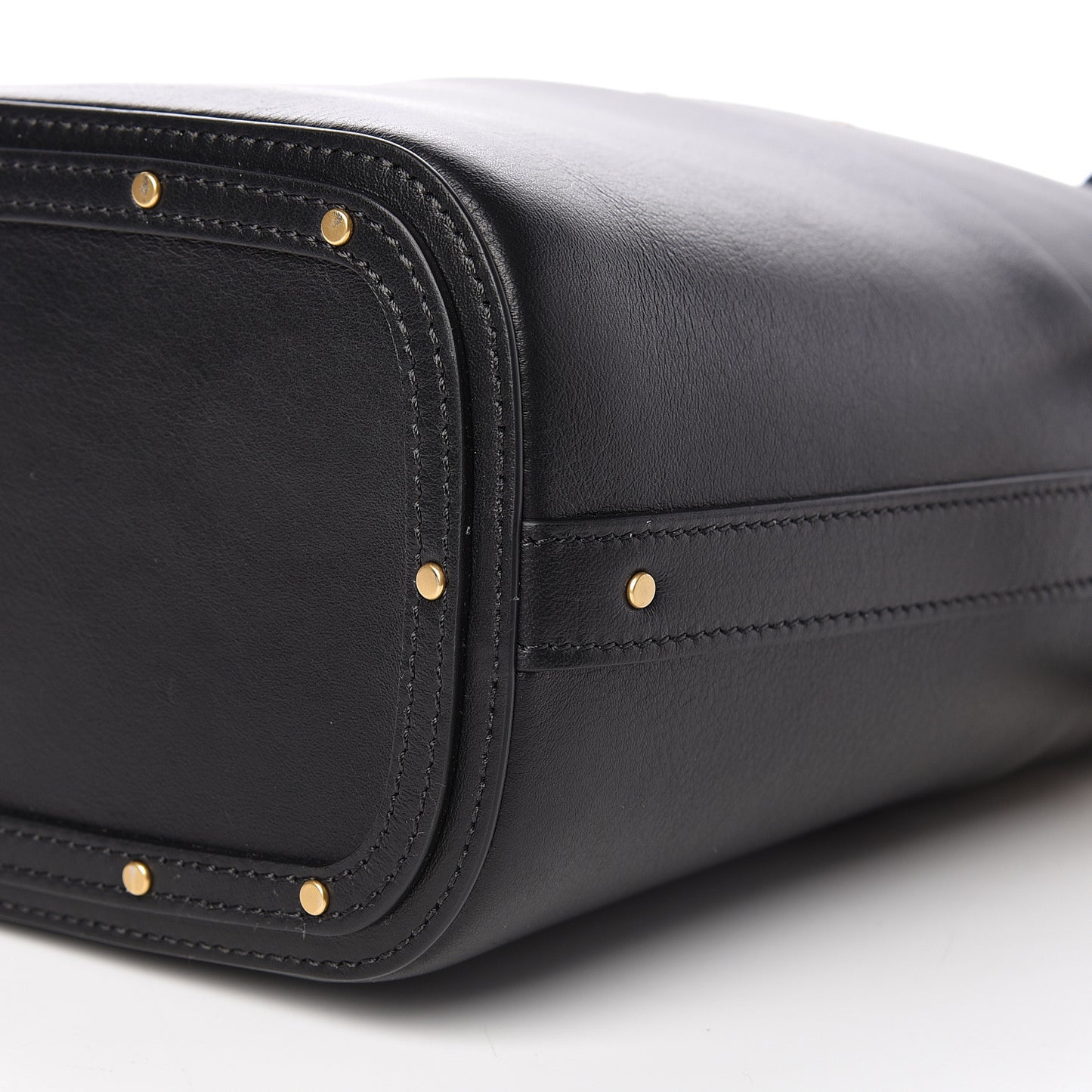 Smooth Calfskin Small Roy Bucket Bag Black
