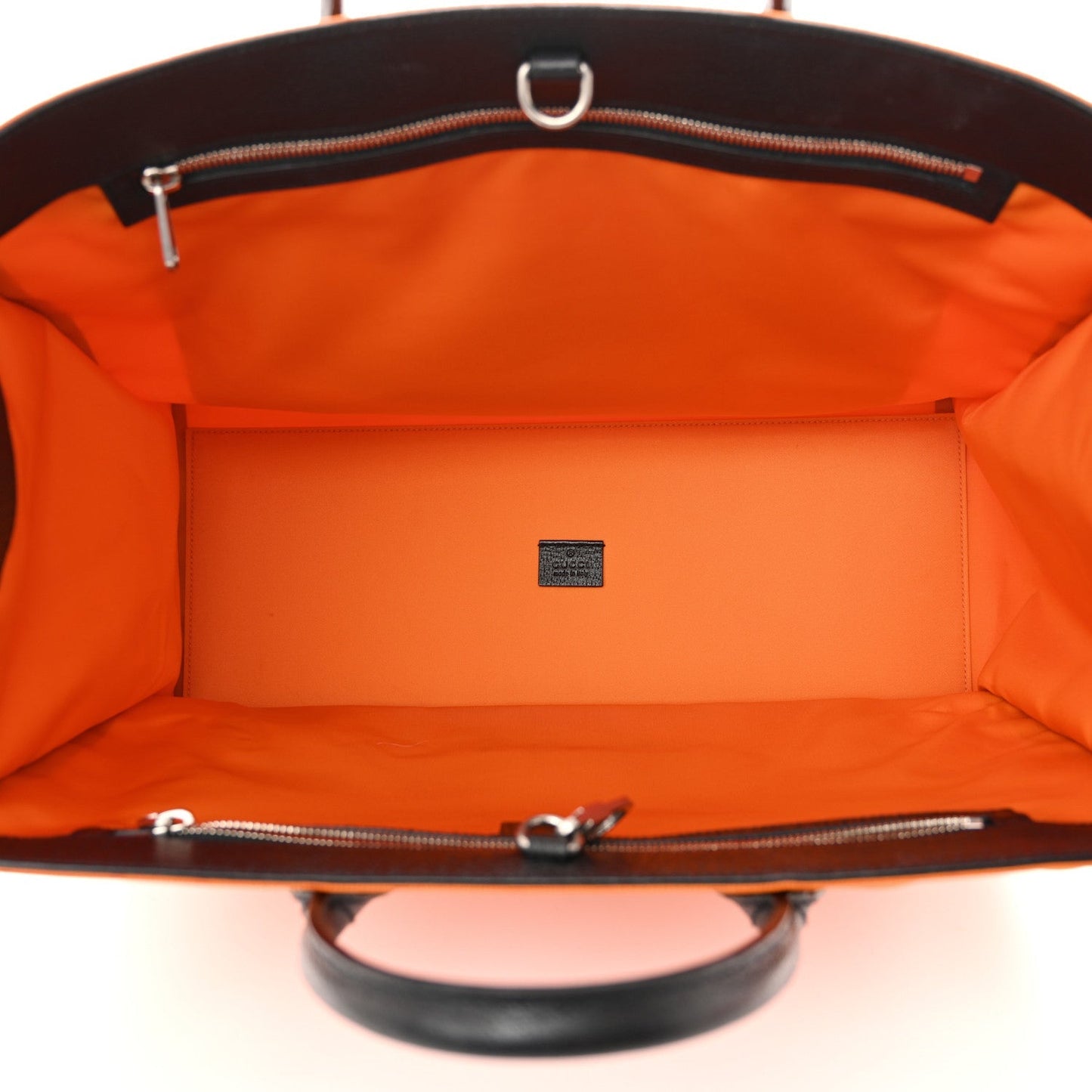 Econyl Nylon Monogram Large Off The Grid Tote Bag Carrot Orange Black
