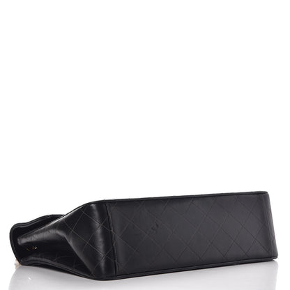 Chanel Lambskin Quilted XL Jumbo Single Flap Black 4 of 10