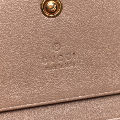 Gucci Calfskin Matelasse GG Marmont Card Case Wallet Porcelain Rose 6 of 6