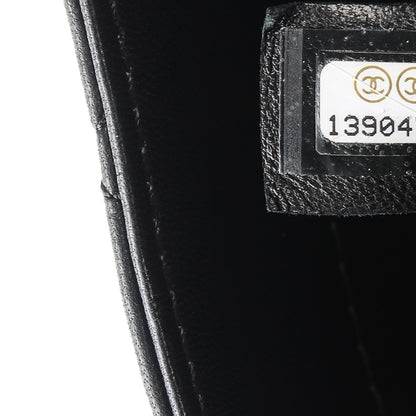 Chanel Lambskin Quilted Large 3 Flap Black 7 of 8