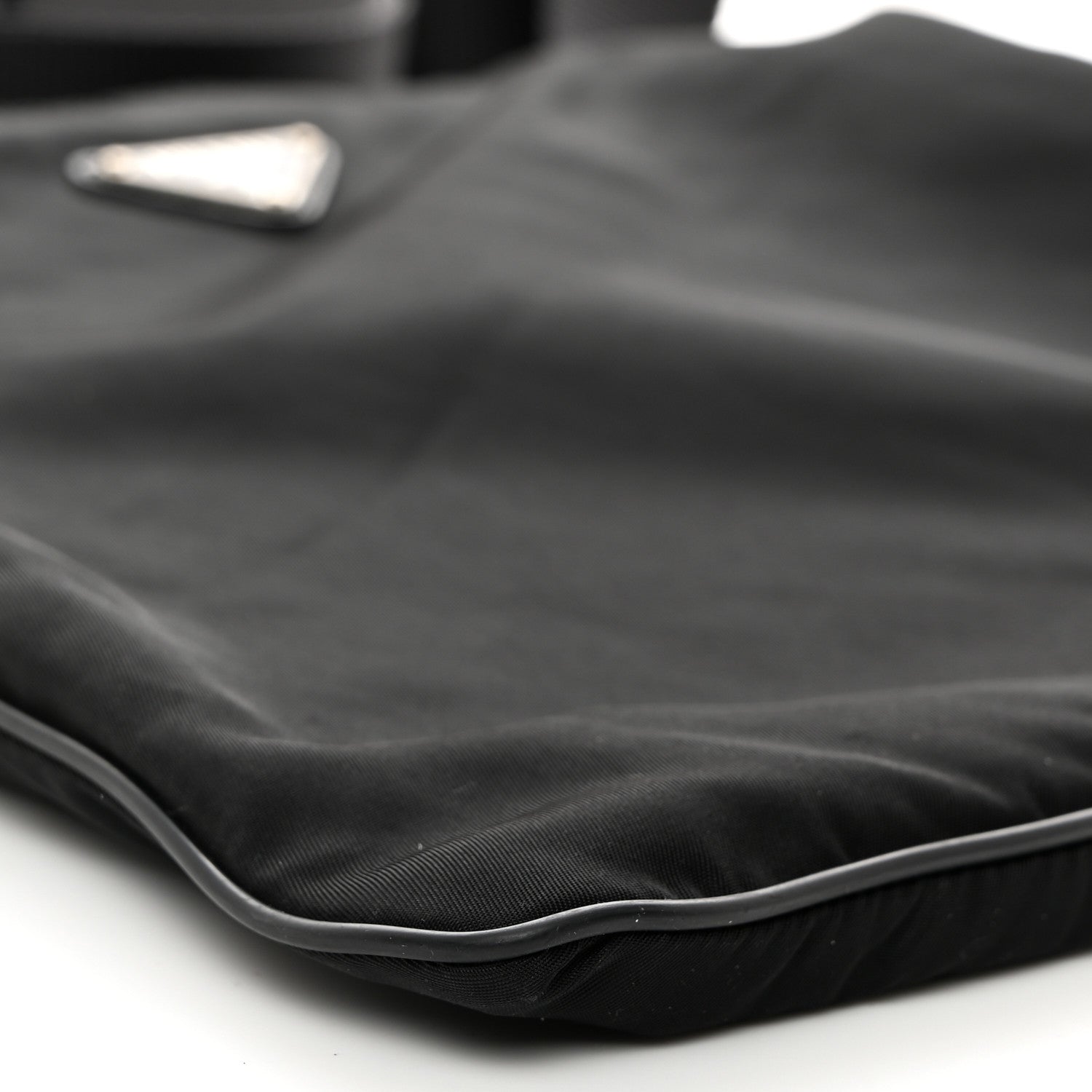 Prada Nylon Vela Flat Messenger Bag Black 9 of 10