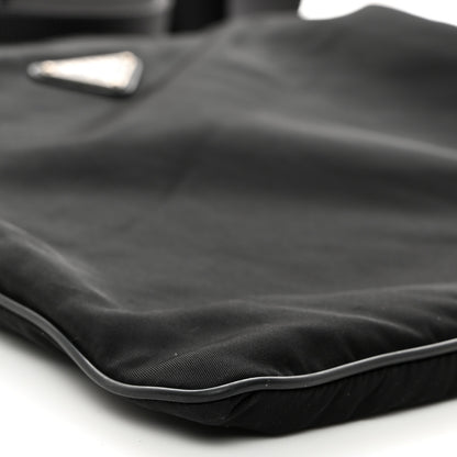 Prada Nylon Vela Flat Messenger Bag Black 9 of 10
