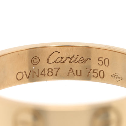 Cartier 18K Yellow Gold 3.5mm LOVE Wedding Band Ring 50 5.25 4 of 5