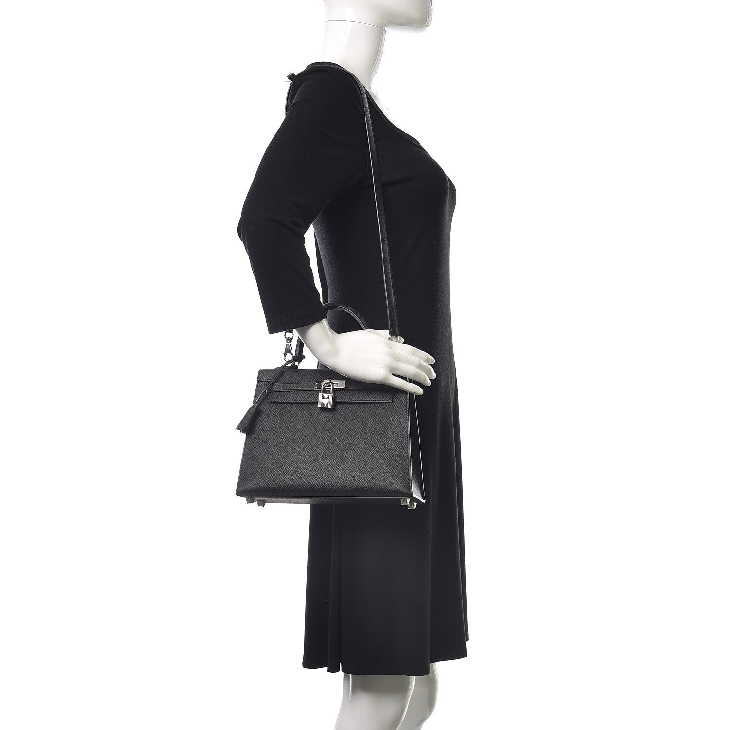 Hermes Epsom Kelly Sellier 25 Black 2 of 42