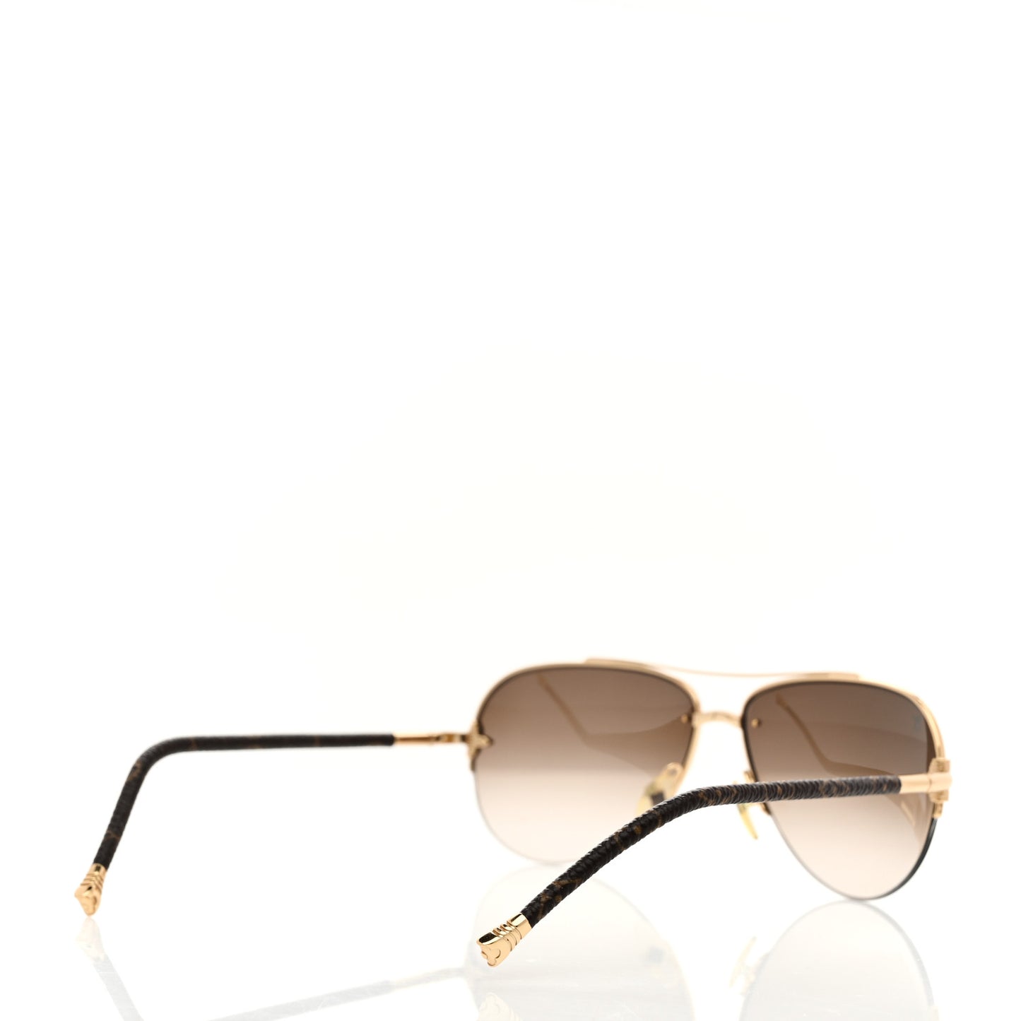 Monogram Petite Viola Pilote Aviator Sunglasses Z0571U Brown