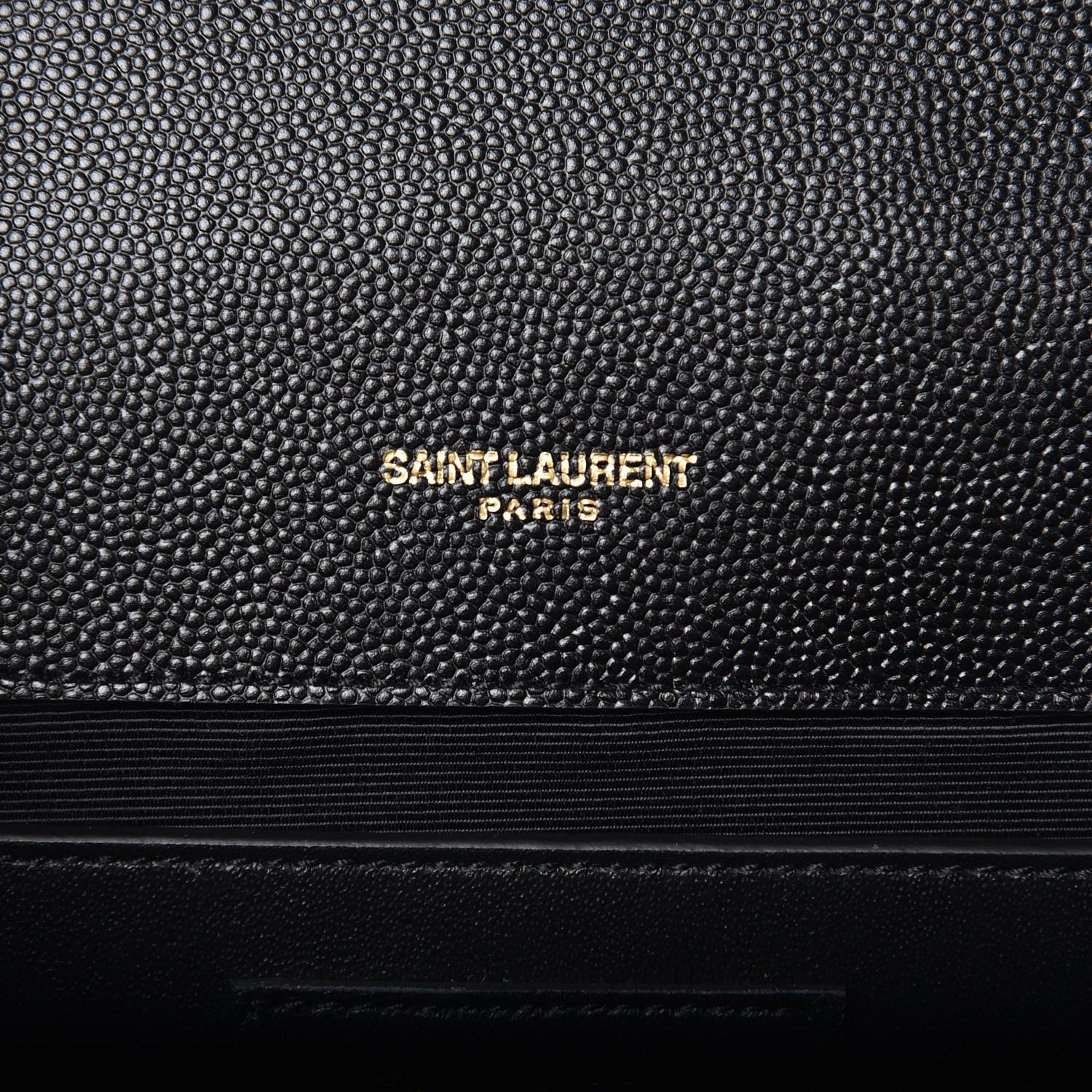 Saint Laurent Grain De Poudre Matelasse Chevron Medium Monogram Satchel Black 6 of 9