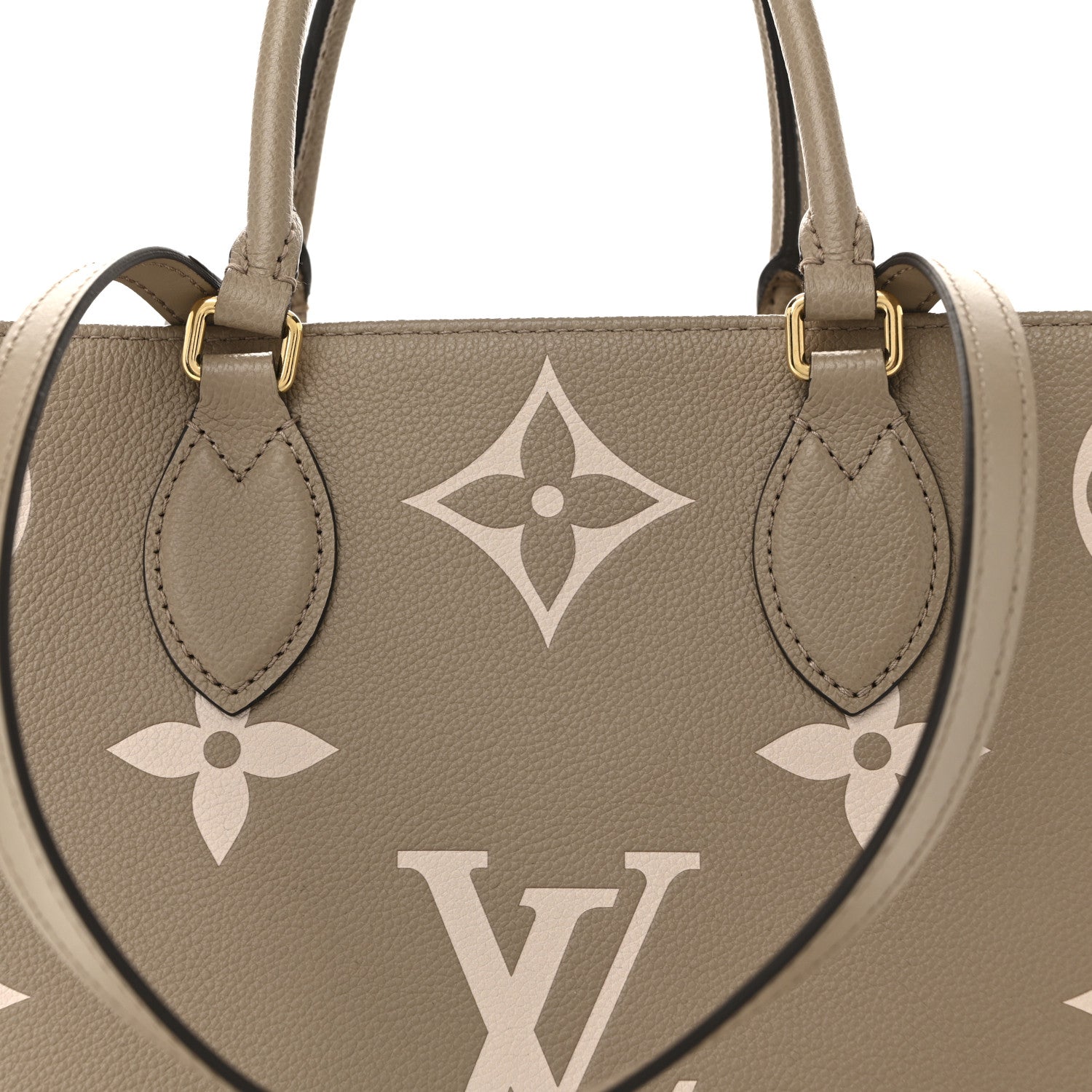 Louis Vuitton Empreinte Monogram Giant Onthego MM Tourterelle Creme 7 of 13