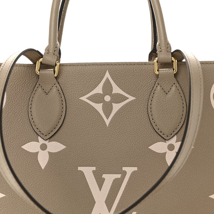 Louis Vuitton Empreinte Monogram Giant Onthego MM Tourterelle Creme 7 of 13